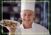 finding a culinary job - chef serving